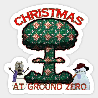 Christmas At Ground Zero Sticker